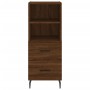 Aparador alto madera contrachapada roble marrón 34,5x34x180 cm de vidaXL, Aparadores - Ref: Foro24-3189788, Precio: 98,24 €, ...