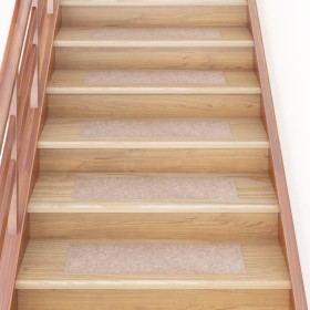 Self-adhesive stair treads 15 units brown 76x20 cm by vidaXL, Stair mats - Ref: Foro24-326924, Price: 42,19 €, Discount: %