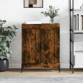 Smoked oak engineered wood sideboard 69.5x34x90 cm by vidaXL, Sideboards - Ref: Foro24-830209, Price: 60,99 €, Discount: %