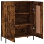 Aparador de madera de ingeniería roble ahumado 69,5x34x90 cm de vidaXL, Aparadores - Ref: Foro24-830209, Precio: 60,39 €, Des...