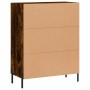 Aparador de madera de ingeniería roble ahumado 69,5x34x90 cm de vidaXL, Aparadores - Ref: Foro24-830209, Precio: 60,39 €, Des...