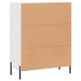 White engineered wood sideboard 69.5x34x90 cm by vidaXL, Sideboards - Ref: Foro24-830204, Price: 88,43 €, Discount: %