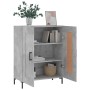 Aparador de madera de ingeniería gris hormigón 69,5x34x90 cm de vidaXL, Aparadores - Ref: Foro24-830200, Precio: 76,94 €, Des...