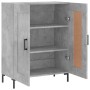 Aparador de madera de ingeniería gris hormigón 69,5x34x90 cm de vidaXL, Aparadores - Ref: Foro24-830200, Precio: 76,94 €, Des...