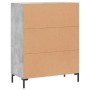 Aparador de madera de ingeniería gris hormigón 69,5x34x90 cm de vidaXL, Aparadores - Ref: Foro24-830200, Precio: 76,94 €, Des...