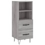 Aparador alto madera contrachapada gris Sonoma 34,5x34x180 cm de vidaXL, Aparadores - Ref: Foro24-3189763, Precio: 93,11 €, D...