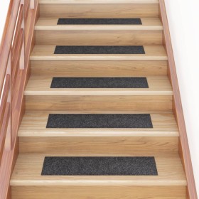 Alfombrilla autoadhesiva escalera 15 uds gris 76x20 cm de vidaXL, Alfombrillas para escalones - Ref: Foro24-326925, Precio: 3...