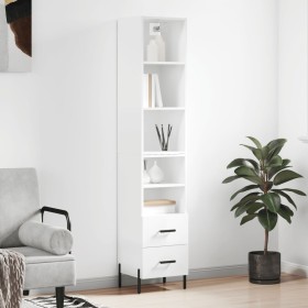 High glossy white plywood sideboard 34.5x34x180 cm by vidaXL, Sideboards - Ref: Foro24-3189775, Price: 109,35 €, Discount: %