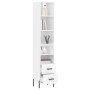 High glossy white plywood sideboard 34.5x34x180 cm by vidaXL, Sideboards - Ref: Foro24-3189775, Price: 108,99 €, Discount: %