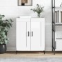 Glossy white plywood sideboard 69.5x34x90 cm by vidaXL, Sideboards - Ref: Foro24-830206, Price: 90,28 €, Discount: %