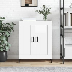 Glossy white plywood sideboard 69.5x34x90 cm by vidaXL, Sideboards - Ref: Foro24-830206, Price: 66,99 €, Discount: %