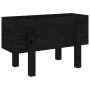 Solid black pine wood planter 62x30x38 cm by vidaXL, Pots and planters - Ref: Foro24-825181, Price: 42,99 €, Discount: %