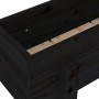 Solid black pine wood planter 62x30x38 cm by vidaXL, Pots and planters - Ref: Foro24-825181, Price: 42,99 €, Discount: %