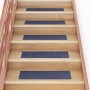 Self-adhesive stair tread mat 15 units gray blue 76x20 cm by vidaXL, Stair mats - Ref: Foro24-326929, Price: 37,68 €, Discoun...