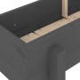 Elevated garden bed made of solid gray pine wood 160x30x38 cm by vidaXL, Pots and planters - Ref: Foro24-825193, Price: 119,4...