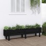 Arriate elevado de jardín madera maciza pino negro 160x30x38 cm de vidaXL, Maceteros y jardineras - Ref: Foro24-825195, Preci...