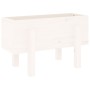 Solid white pine wood planter 62x30x38 cm by vidaXL, Pots and planters - Ref: Foro24-825178, Price: 42,27 €, Discount: %