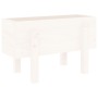 Solid white pine wood planter 62x30x38 cm by vidaXL, Pots and planters - Ref: Foro24-825178, Price: 42,27 €, Discount: %