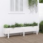 Arriate elevado de jardín madera maciza pino blanco 160x30x38cm de vidaXL, Maceteros y jardineras - Ref: Foro24-825192, Preci...