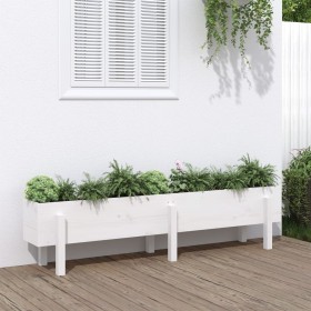 Raised garden bed solid white pine wood 160x30x38cm by vidaXL, Pots and planters - Ref: Foro24-825192, Price: 109,99 €, Disco...