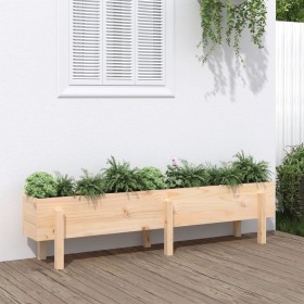 Raised garden bed made of solid pine wood 160x30x38 cm by vidaXL, Pots and planters - Ref: Foro24-825191, Price: 64,99 €, Dis...