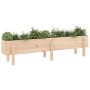 Raised garden bed made of solid pine wood 160x30x38 cm by vidaXL, Pots and planters - Ref: Foro24-825191, Price: 64,92 €, Dis...