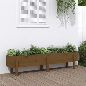 Raised garden bed pine wood honey brown 160x30x38 cm by vidaXL, Pots and planters - Ref: Foro24-825194, Price: 115,99 €, Disc...