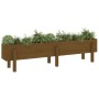 Raised garden bed pine wood honey brown 160x30x38 cm by vidaXL, Pots and planters - Ref: Foro24-825194, Price: 113,62 €, Disc...