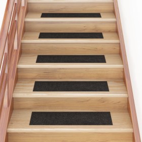 Alfombrilla autoadhesiva escalera 15 uds marrón 76x20 cm de vidaXL, Alfombrillas para escalones - Ref: Foro24-326930, Precio:...