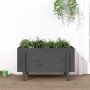 Raised garden bed solid gray pine wood 101x50x57 cm by vidaXL, Pots and planters - Ref: Foro24-825214, Price: 64,34 €, Discou...