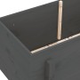 Raised garden bed solid gray pine wood 101x50x57 cm by vidaXL, Pots and planters - Ref: Foro24-825214, Price: 64,34 €, Discou...