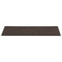 Alfombrilla autoadhesiva escalera 15 uds marrón oscuro 76x20 cm de vidaXL, Alfombrillas para escalones - Ref: Foro24-326931, ...