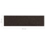 Alfombrilla autoadhesiva escalera 15 uds marrón oscuro 76x20 cm de vidaXL, Alfombrillas para escalones - Ref: Foro24-326931, ...