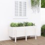 Raised garden bed solid white pine wood 121x50x57cm by vidaXL, Pots and planters - Ref: Foro24-825227, Price: 107,06 €, Disco...