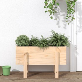 Solid pine wood planter 62x30x38 cm by vidaXL, Pots and planters - Ref: Foro24-825177, Price: 40,99 €, Discount: %