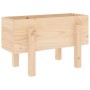 Jardinera madera maciza de pino 62x30x38 cm de vidaXL, Maceteros y jardineras - Ref: Foro24-825177, Precio: 40,87 €, Descuent...