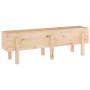 Elevated garden bed made of solid pine wood 121x30x38 cm by vidaXL, Pots and planters - Ref: Foro24-825198, Price: 38,48 €, D...