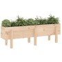 Elevated garden bed made of solid pine wood 121x30x38 cm by vidaXL, Pots and planters - Ref: Foro24-825198, Price: 38,48 €, D...