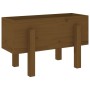 Honey brown solid pine wood planter 62x30x38 cm by vidaXL, Pots and planters - Ref: Foro24-825180, Price: 44,99 €, Discount: %