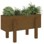 Honey brown solid pine wood planter 62x30x38 cm by vidaXL, Pots and planters - Ref: Foro24-825180, Price: 44,99 €, Discount: %