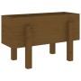 Honey brown solid pine wood planter 62x30x38 cm by vidaXL, Pots and planters - Ref: Foro24-825180, Price: 44,99 €, Discount: %