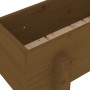 Honey brown solid pine wood planter 62x30x38 cm by vidaXL, Pots and planters - Ref: Foro24-825180, Price: 44,99 €, Discount: %