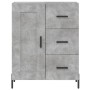 Aparador alto madera contrachapada gris hormigón 69,5x34x180 cm de vidaXL, Aparadores - Ref: Foro24-3190033, Precio: 148,54 €...