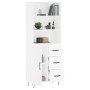 Aparador alto madera contrachapada blanco 69,5x34x180 cm de vidaXL, Aparadores - Ref: Foro24-3190013, Precio: 146,02 €, Descu...