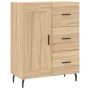 Aparador alto madera contrachapada color roble 69,5x34x180 cm de vidaXL, Aparadores - Ref: Foro24-3190040, Precio: 146,17 €, ...