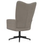 Sillón de relax de terciopelo gris claro de vidaXL, Sillones - Ref: Foro24-328095, Precio: 119,89 €, Descuento: %