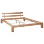 Estructura de cama de madera maciza de roble 160x200 cm de vidaXL, Camas y somieres - Ref: Foro24-247265, Precio: 417,99 €, D...