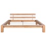 Estructura de cama de madera maciza de roble 160x200 cm de vidaXL, Camas y somieres - Ref: Foro24-247265, Precio: 417,99 €, D...