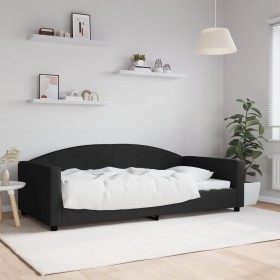 Sofá cama tela negro 100x200 cm de vidaXL, Camas y somieres - Ref: Foro24-354118, Precio: 224,99 €, Descuento: %