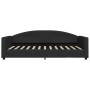 Black fabric sofa bed 100x200 cm by vidaXL, Beds and slatted bases - Ref: Foro24-354118, Price: 224,16 €, Discount: %